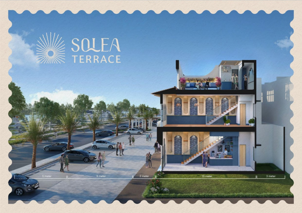 potongan lantai ruko solea terrace