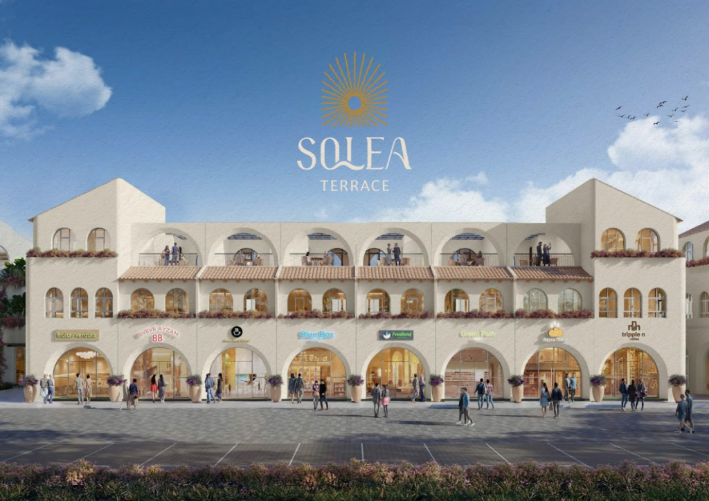 facade muka ruko solea terrace tahap 1